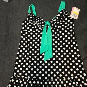 Betsy Johnson swimwear M-L Black Coverup